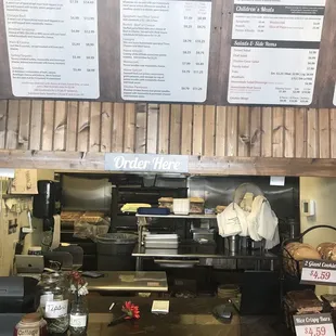 The banner menu at the checkout