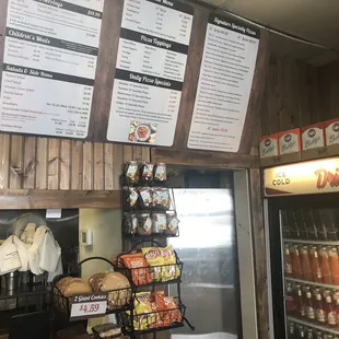 The banner menu at the checkout