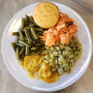 All fresh, locally sourced (when possible), in season vegetable plates!