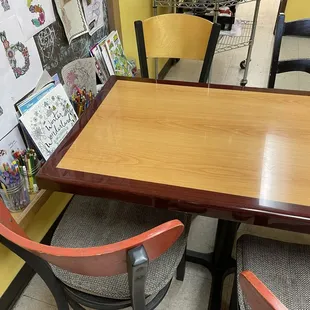 Coloring books, crayons, and colored pencils.