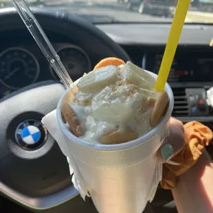 Banana pudding designer snoball