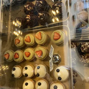 a variety of cupcakes