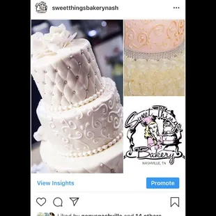 Wedding topped with our handmade sugar flowers