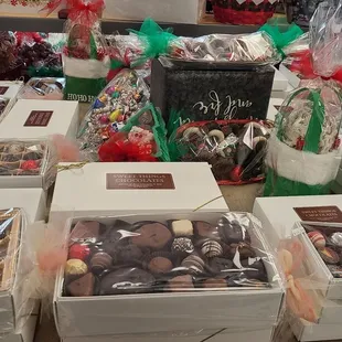 Boxed chocolates ready to go