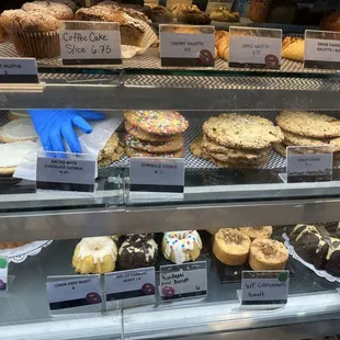 Finn and I split a cookie, salted white chocolate oatmeal ($4.50)