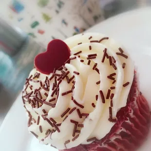 Red Velvet cupcake.