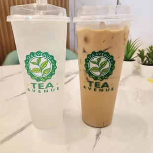 Pina Colada Fizz and Red Velvet Latte