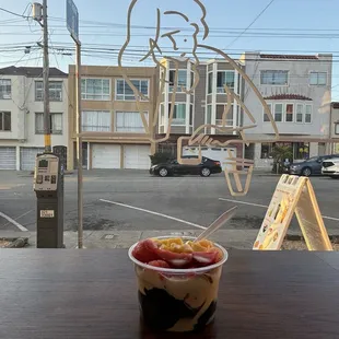 Grass jelly mix fruit