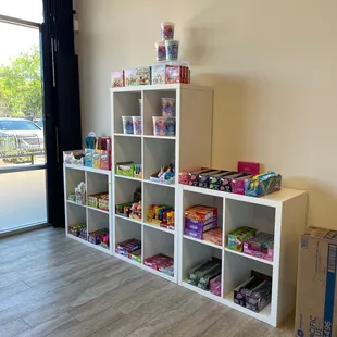  room with a lot of storage