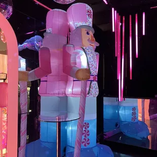 Winter wonderland inside of the bar