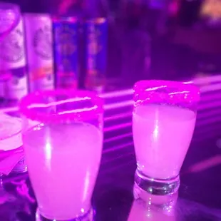 Pink and glittery shots. Sweet and dangerous lol so smooth!!