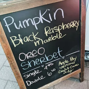 pumpkin and black raspberry