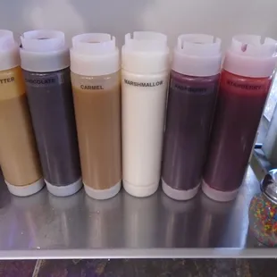 Lots of syrups...