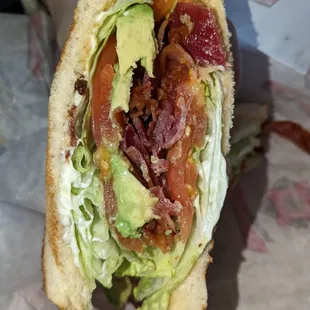 BLT with avocado added