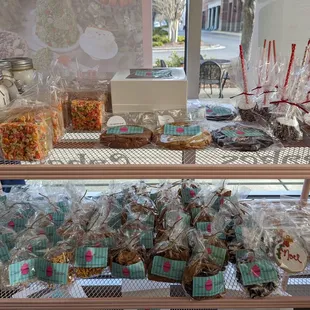 a display of sweets