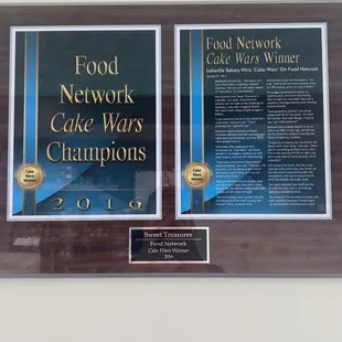 They were on Food Network!