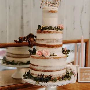 a three tiered wedding cake