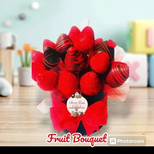 Fruit Bouquet Chocolate covered strawberries