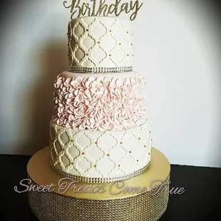 a three tiered cake