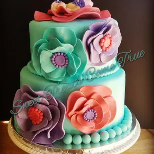 a three tiered cake