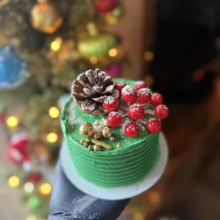 Holiday bento cake