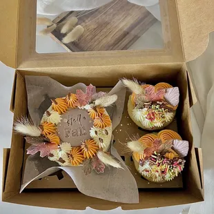 Fall bento cake set