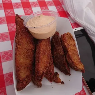 Jojo potatoes and aioli