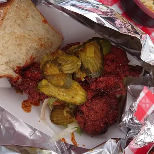 Nashville hot chicken sandwich