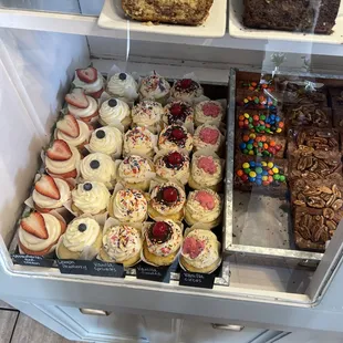 a variety of baked goods