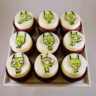 Invader Zim Cupcakes