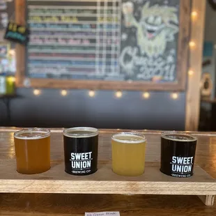 a selection of beers