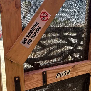 Entry and exit door.