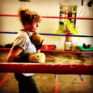 In the moment. Sparring at Sweet Z&apos;s Boxing Gym in Kansas City