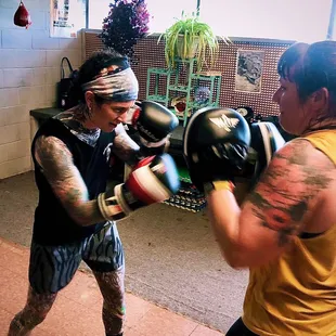 Putting in the work at Sweet Z&apos;s Boxing Gym in KCK