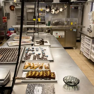 In the SWEET55 chocolate kitchen in Half Moon Bay