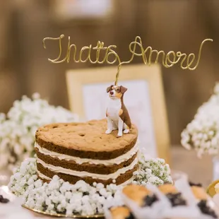 Our chocolate chip cookie cake layered brown sugar buttercream!