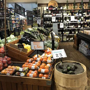 a variety of fruits and vegetables