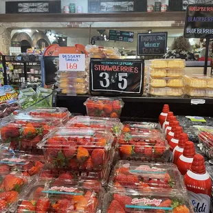 a display of fresh fruit