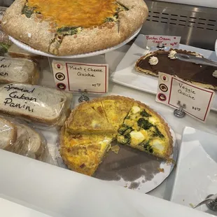 Meat Quiche Slice &amp; Veggie Quiche Slice