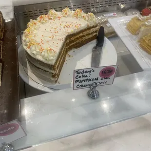 Pumpkin Cake with Cream Cheese