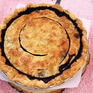 Wild Blueberry Pie