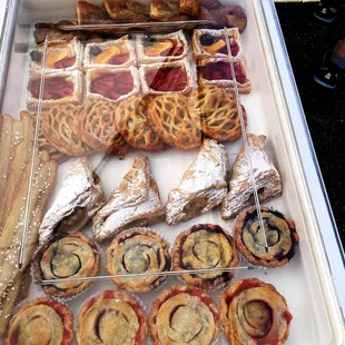 Pastry Case at the OC Great Park Farmer's Market on Sundays.