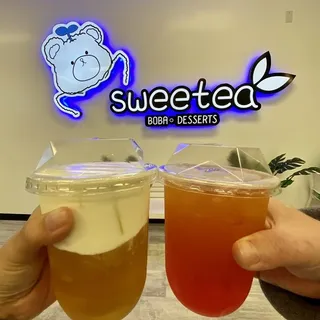 Jasmine Tea with Cheese Foam