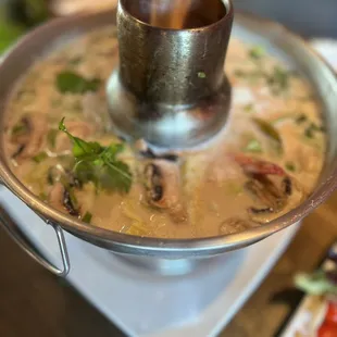 Tom Kha soup - shrimp and Chicken