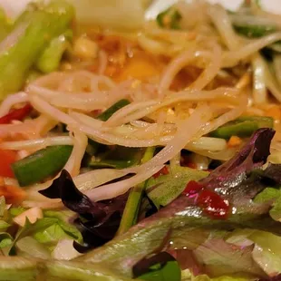 Fresh Raw papaya salad