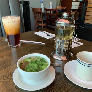Their Thai iced tea was hands down the best my son and I have had in a long time. How cute is their way of serving the tea!