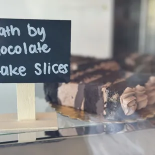 Death by chocolate cake slices!