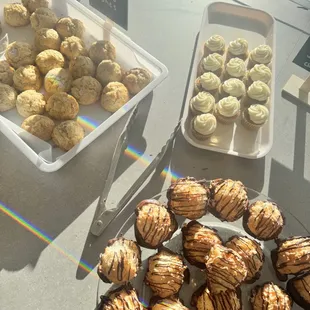 Coconut Macaroons, Carrot Cake Cupcakes and Almond Scones