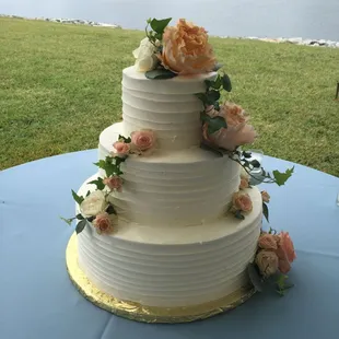 Wedding Cake on the water.