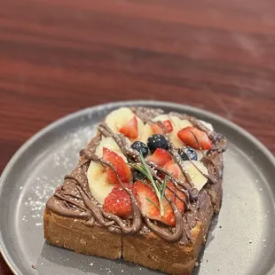 Nutella Fruit Toast